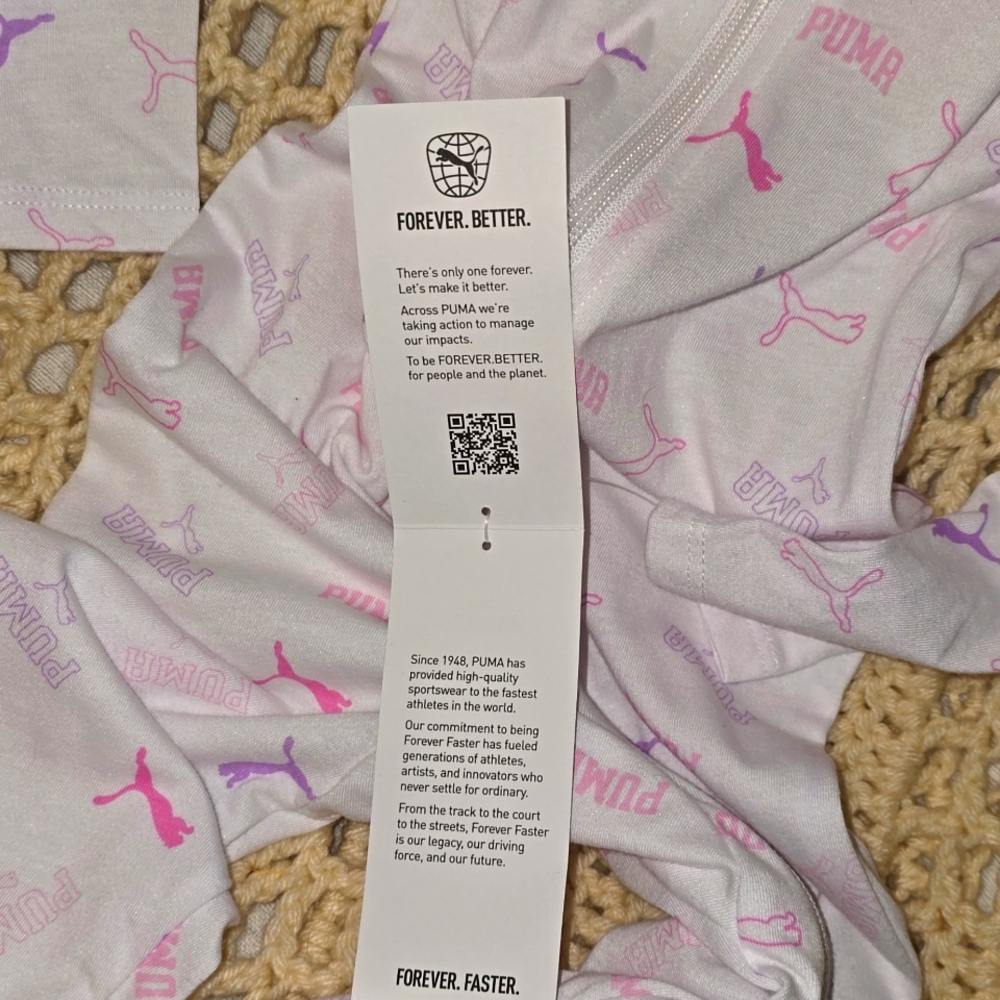 Puma Logo Baby Zip Up Sleeper 12 Month - Picture 5 of 7